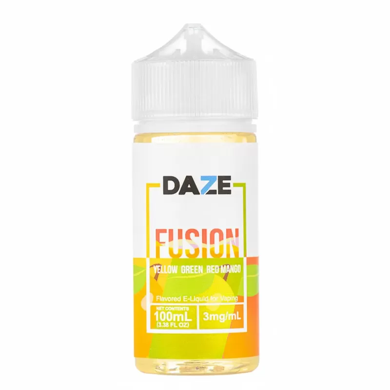 Daze Fusion – Yellow Green Red Mango 100mL 70VG Vape Juice