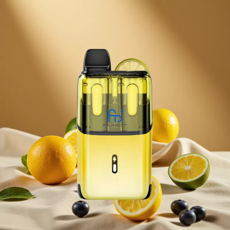 Fumot Ultra T32000 Disposable Vape – 24mL E-Liquid, 800mAh, Type-C Fast Charging, Fizzy Lemon & Lime – Lemon & Blueberry