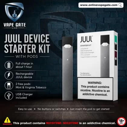 JUUL Device Starter Kit with Pods - Grey