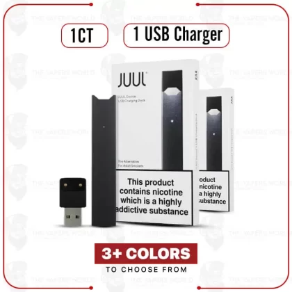 JUUL Vape Device Kit – Pod System – 1 Count - Gold, Silver (A9881E)