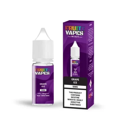 Grape Ice Fruity Vapes Nic Salt 10ml Vape Juice