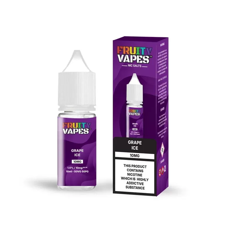 Grape Ice Fruity Vapes Nic Salt 10ml Vape Juice