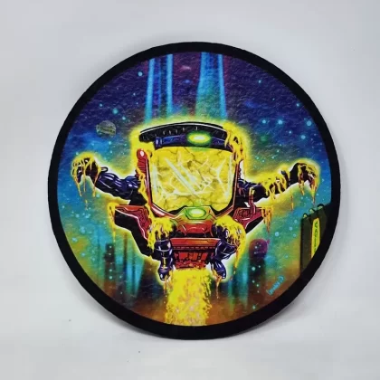 VGoodiEZ Crohnabist Designed- Series 3, Slide #3 “Mojar” (8″ Round) Mat by Moodmats - Ejuicewarehouse