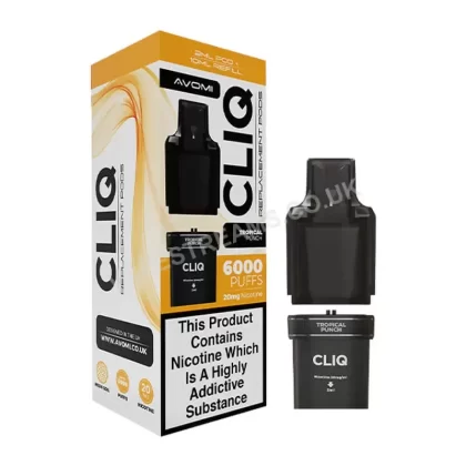 Avomi Cliq 6000 Tropical Punch Prefilled Pod - Vapestreams Co