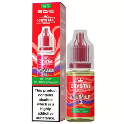 Watermelon Ice Nic Salt E-Liquid Original Series by SKE Crystal (10ml) - 10mg