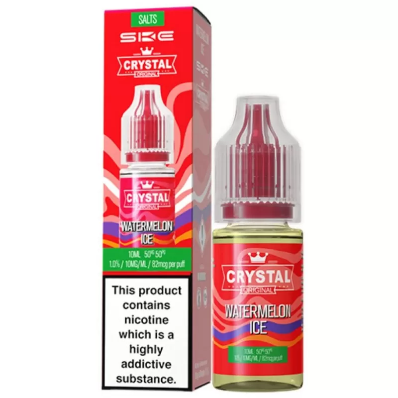 Watermelon Ice Nic Salt E-Liquid Original Series by SKE Crystal (10ml) - 10mg