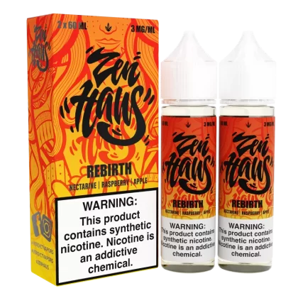 Rebirth by ZEN HAUS E-Liquid 2X 60ml - 0MG