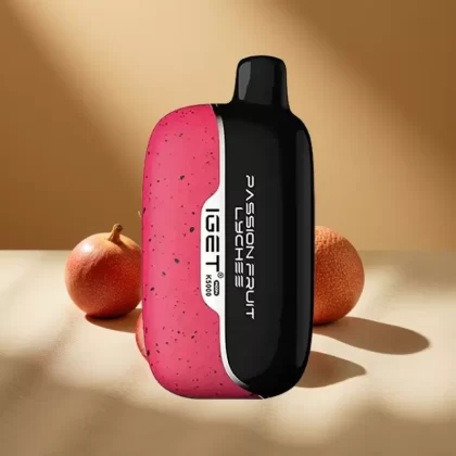 IGET Moon K5000 Puffs Disposable Vape PC Mesh 1.35 Ohm Passion Fruit Lychee