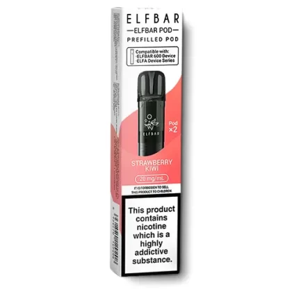 Strawberry Kiwi Elfbar 600 Prefilled Pods - 20 mg/ml (D59A5B)