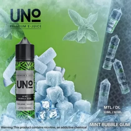 UNO MINT BUBBLEGUM EXTRA ICE ELIQUID