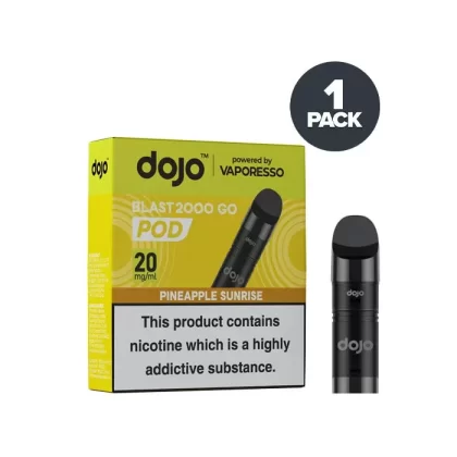 Pineapple Sunrise Vaporesso Dojo Blast 2000 Go Pre-filled Pods