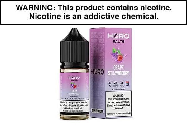 GRAPE STRAWBERRY BY HERO SALTS 30ML - Vapejuice