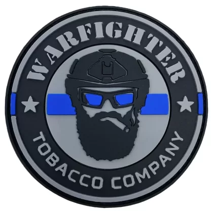 Warfighter Tobacco “Thin blue Line” PVC Patch