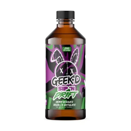 Sip ‘N Drift Delta 9 THC Syrup – Grape Apple – 800mg – Geek’d - Ejuicewarehouse