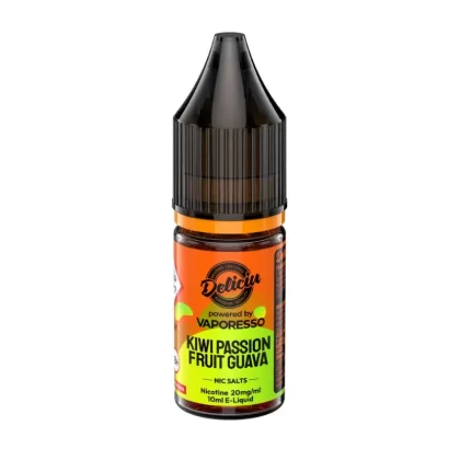 Kiwi Passionfruit Guava Nicotine Salt 10ml By Deliciu V2 - Nicotine Strength#10mg (Salt)>20mg (Salt)