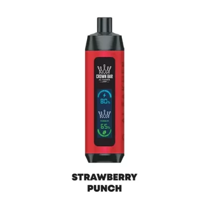 Strawberry Punch – Al Fakher Crown Bar Disposable 8000 Puffs - Vapebazaar Pk