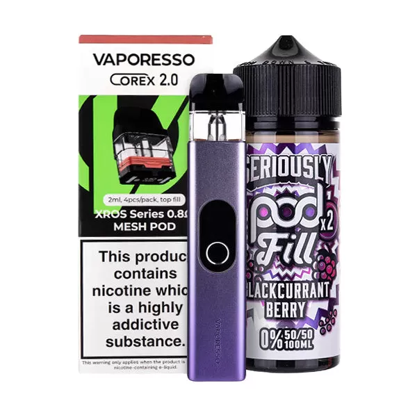 Vaporesso XROS 4 Nicotine Free Bundle - Champagne Gold / 0.8ohm (Mesh) - Image 3