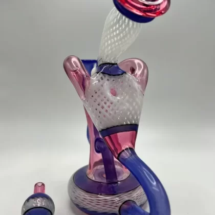 Tuggs Glass – Pink & Purple Recycler - Vape Store