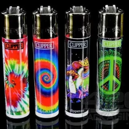 Clipper Lighter Trippy Design 48/Box - Ejuicewarehouse