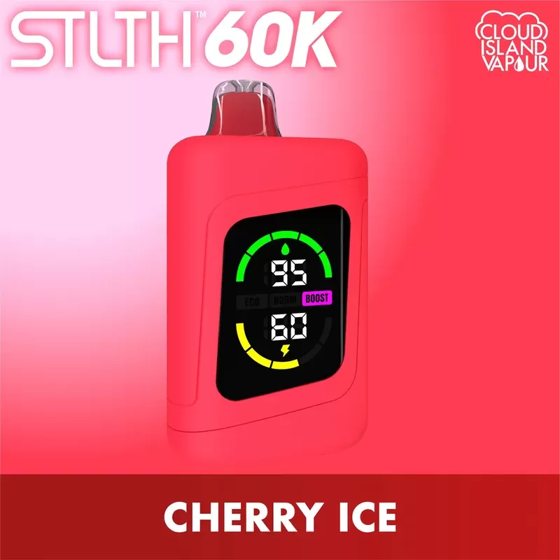 STLTH 60K Disposable Vape – Cherry Ice - Strength#20mg