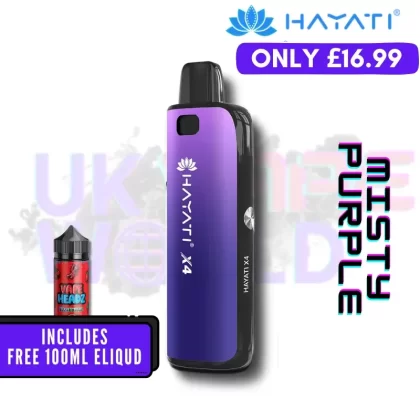 Misty Purple Hayati X4 Refillable Pod Vape Kit