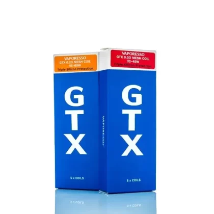 Vaporesso GTX Replacement Coils - Pack of 5 -0.15 Ohm Mesh, Pack of 5 – 0.15ohm DUAL MESH