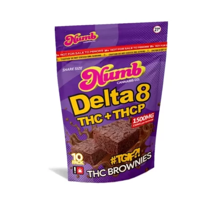 Numb Delta 8 Brownies – 200mg - Count#1 Pack>2 Pack (10% off)>3 Pack (10% off) (C1A860)