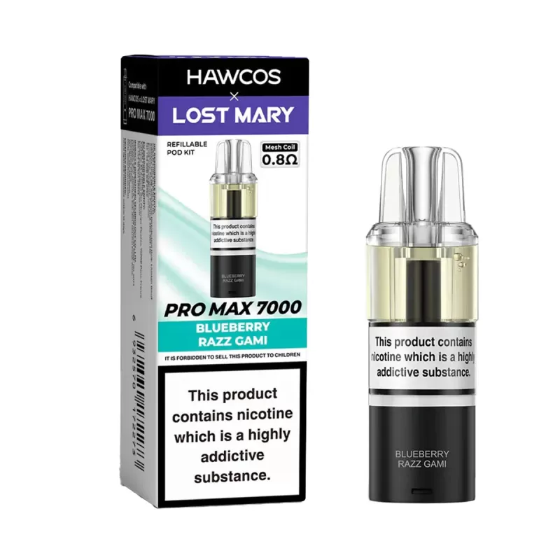 Hawcos x Lost Mary Pro Max 7000 Prefilled Pods - Blue Razz Lemonade - Image 3