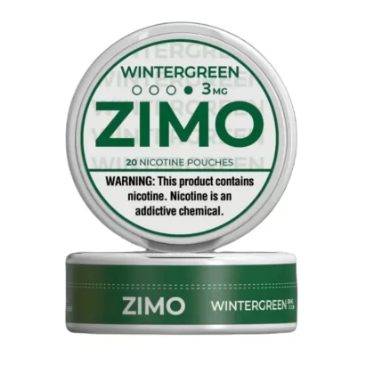 ZIMO Wintergreen Nicotine Pouches - Nicotine Avail#8mg>6mg>3mg