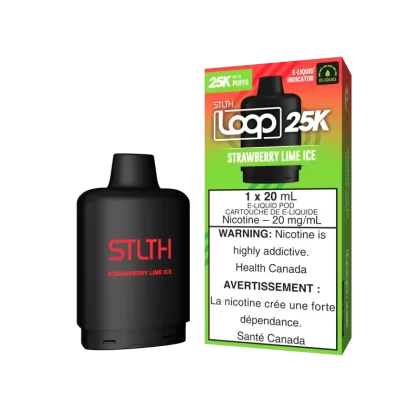 STLTH LOOP 25K Pod Pack - Strawberry Lime Ice - 20 mg/mL (wholeseller) - Excise ON, 20 mg/mL (wholeseller) - Excise AB (212B17)