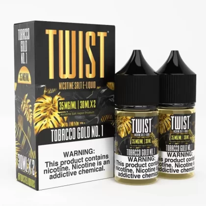 Twist e-Liquids Salt Tobacco Gold No. 1 eJuice - 60mL (2x30mL); Vape Product, Vape Product; Twist eLiquids