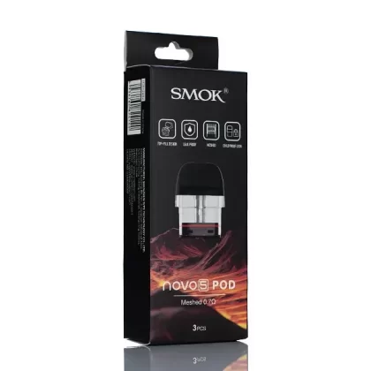 SMOK Novo 5 Replacement Pods - Dual Mesh 0.4ohm/0.8ohm - Top Fill - Pack of 3