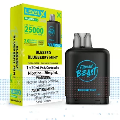 LEVEL X FLAVOUR BEAST BOOST POD 20ML – BLESSED BLUEBERRY MINT