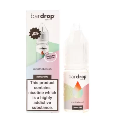Menthol Crush Nic Salt E-liquid by Bar Drop