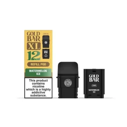 Gold Bar XL Prefilled Replacement Pod - Nicotine Strength#20mg~Colour#Banana Ice>Berry Blast>Blue Raspberry>Blueberry Sour Raspberry>Cherry Fizz>Cola Freeze>Hawaiian Sunrise>Lemon Lime>Oasis (13BD09)
