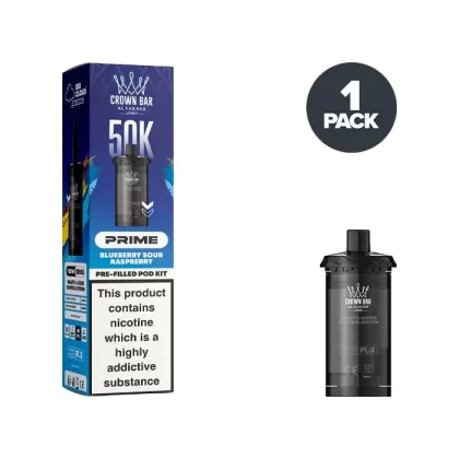 Blueberry Sour Raspberry Al Fakher Hypermax Prime 50K Refill Pack