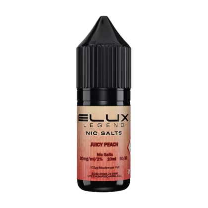 Juicy Peach Nic Salt by Elux 10ml - 10mg - Vape Product