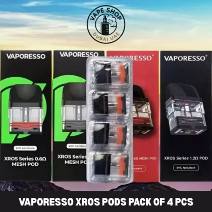 VAPORESSO XROS PODS PACK OF 4 PCS 2ml/3ml Replacement Pod Cartridge in Dubai, UAE