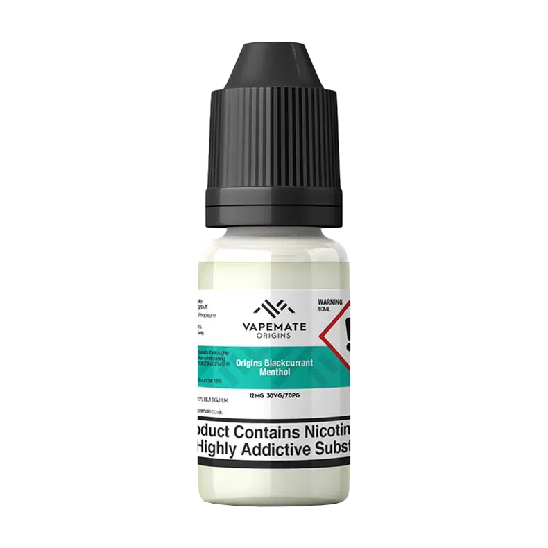 Vapemate Origins Blackcurrant Menthol 10ml - Vapeshop Co