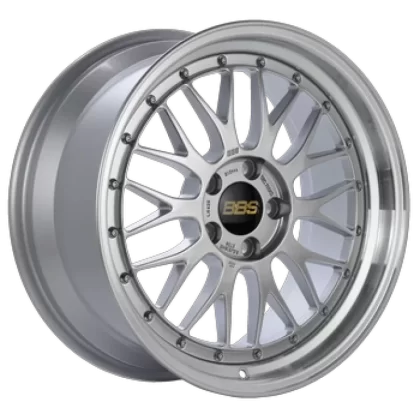 BBS LM 18×9 5×114.3 ET42 Diamond Silver Center Diamond Cut Lip Wheel – 82mm PFS/Clip Required