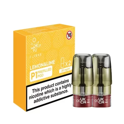 Elf Bar Mate P1 Lemon Lime Pods (2 Pack) - Nicotine Strength#20mg