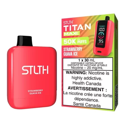 STLTH Titan Max Disposable Vape Device – Strawberry Guava Ice