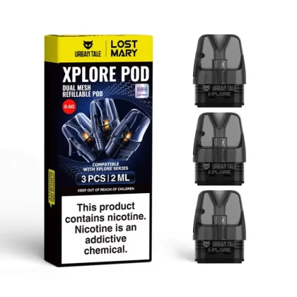 Urban Tale x Lost Mary Xplore Dual Mesh Pods 3pk - 0.8ohm - Vapeciga