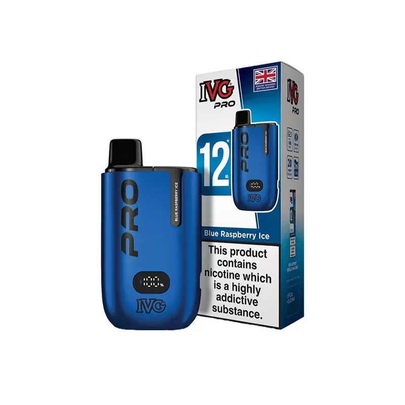 IVG Pro 12 Vape Kit 10mg Blue Raspberry Ice - Nicotine Strength#10mg