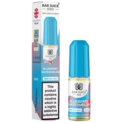 Blueberry Watermelon Nic Salt E-Liquid by Bar Juice 5000 (10ml) - 10mg