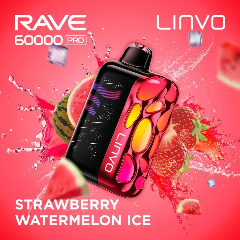 Linvo Rave 60000 Pro Disposable Vape – Strawberry Watermelon Ice