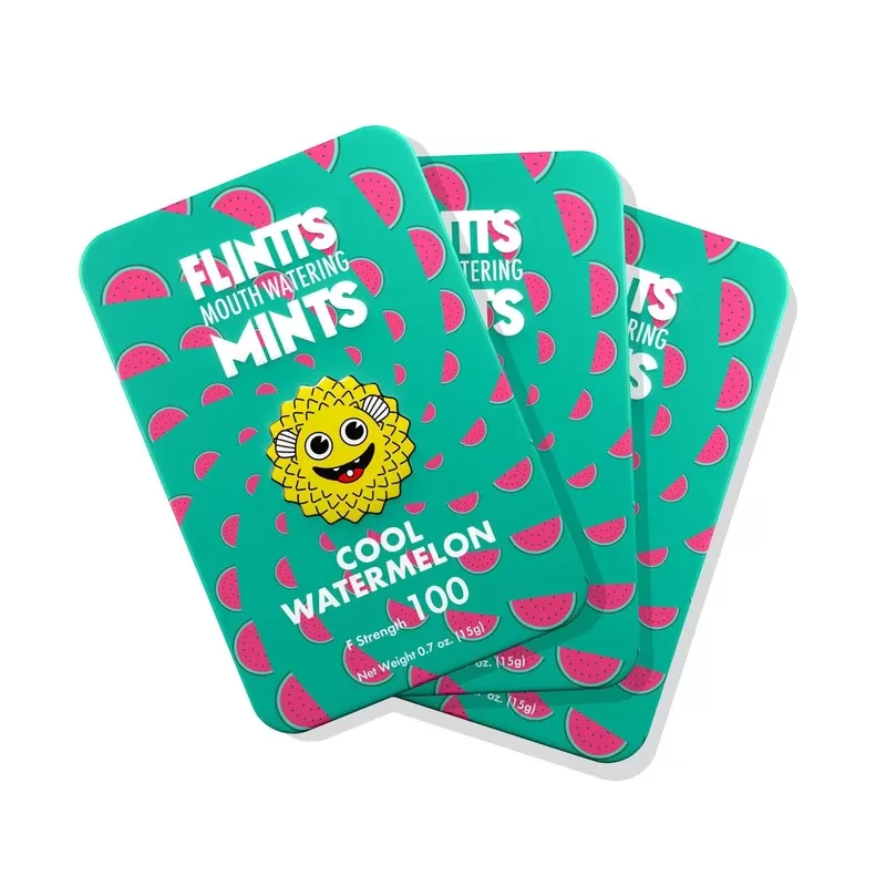Flintts Mouthwatering Mints Cool Watermelon 3-Pack