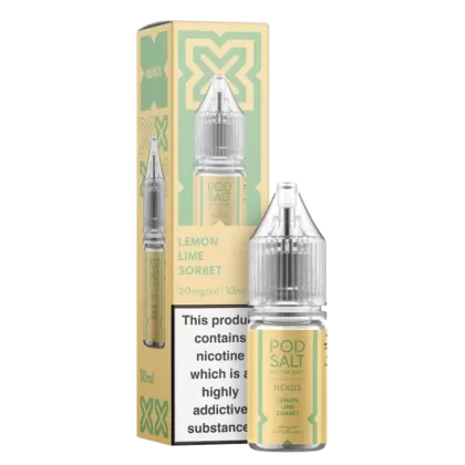 Nexus Lemon Lime Sorbet 10ml Nicotine Salt E-Liquid - Eliquidsupply