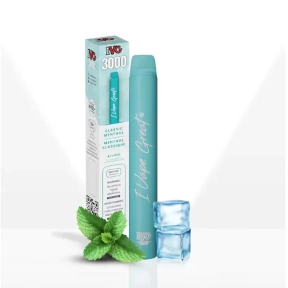 IVG Disposable – 3000 Puffs – Classic Menthol - Ecigdepot