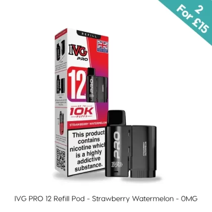 Strawberry Watermelon – Zero Nic – IVG PRO 12 Pods